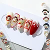 PEKO Chan Nail Stickers Cute Cartoon Nail Art Candy Happy Relief 5D Nail Accessories Star Dog Manicure Nail Supplies Nail Tips 1