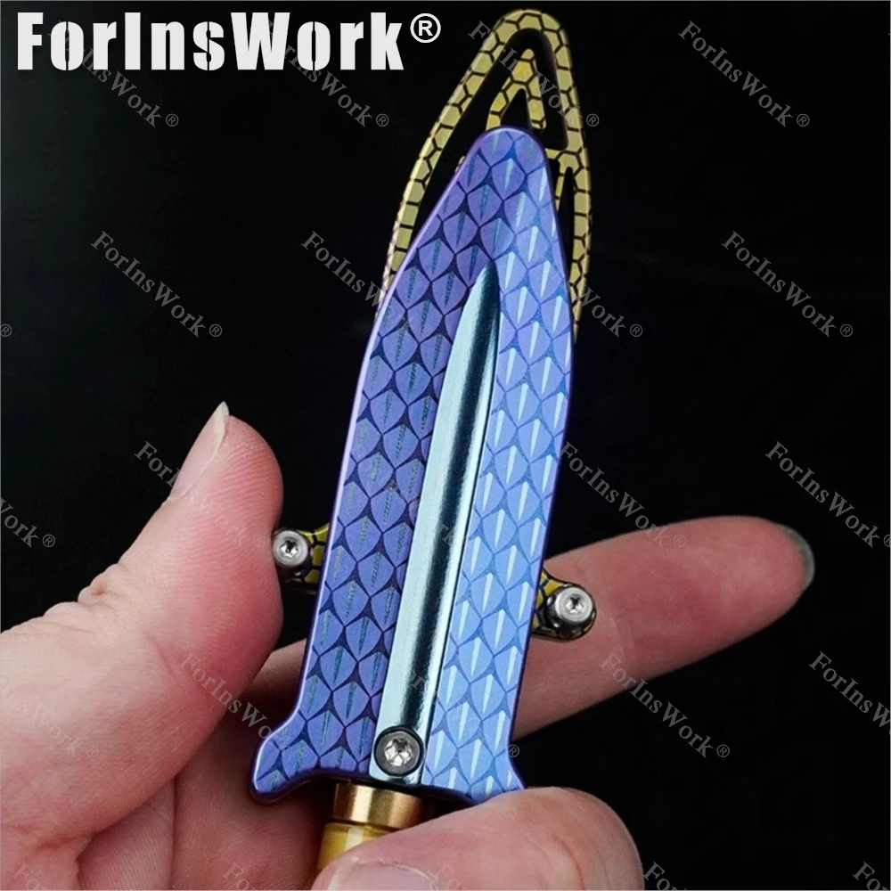 My JoysEDC One Thought Sword ミニメカニカルプッシュフォークメタル