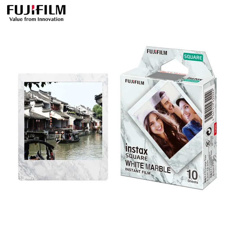10-50 Sheets Fujifilm Instax Square Rainbow/Star/MONO/White /Black Frame Film Photo Paper For SQ10 SQ6 SQ20 Instant Film Camera