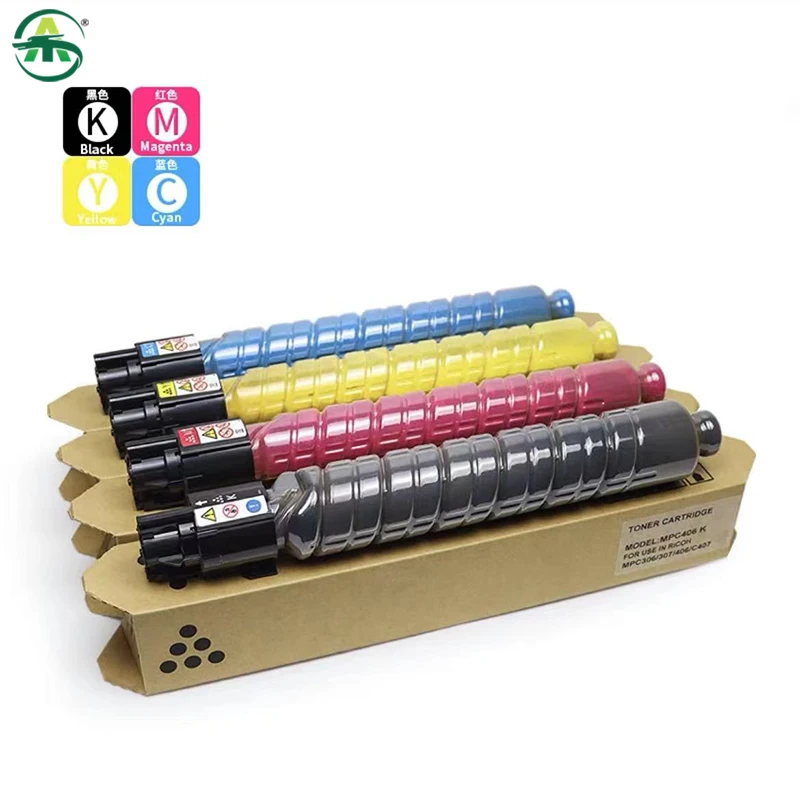 Mpc Cartucho de Toner para Ricoh Aficio mp C306 307 406 407 Toner em pó Copiadora Suprimentos Compatíveis 1pc Bk260 Cmy110g Mpc306 - Imagem 4
