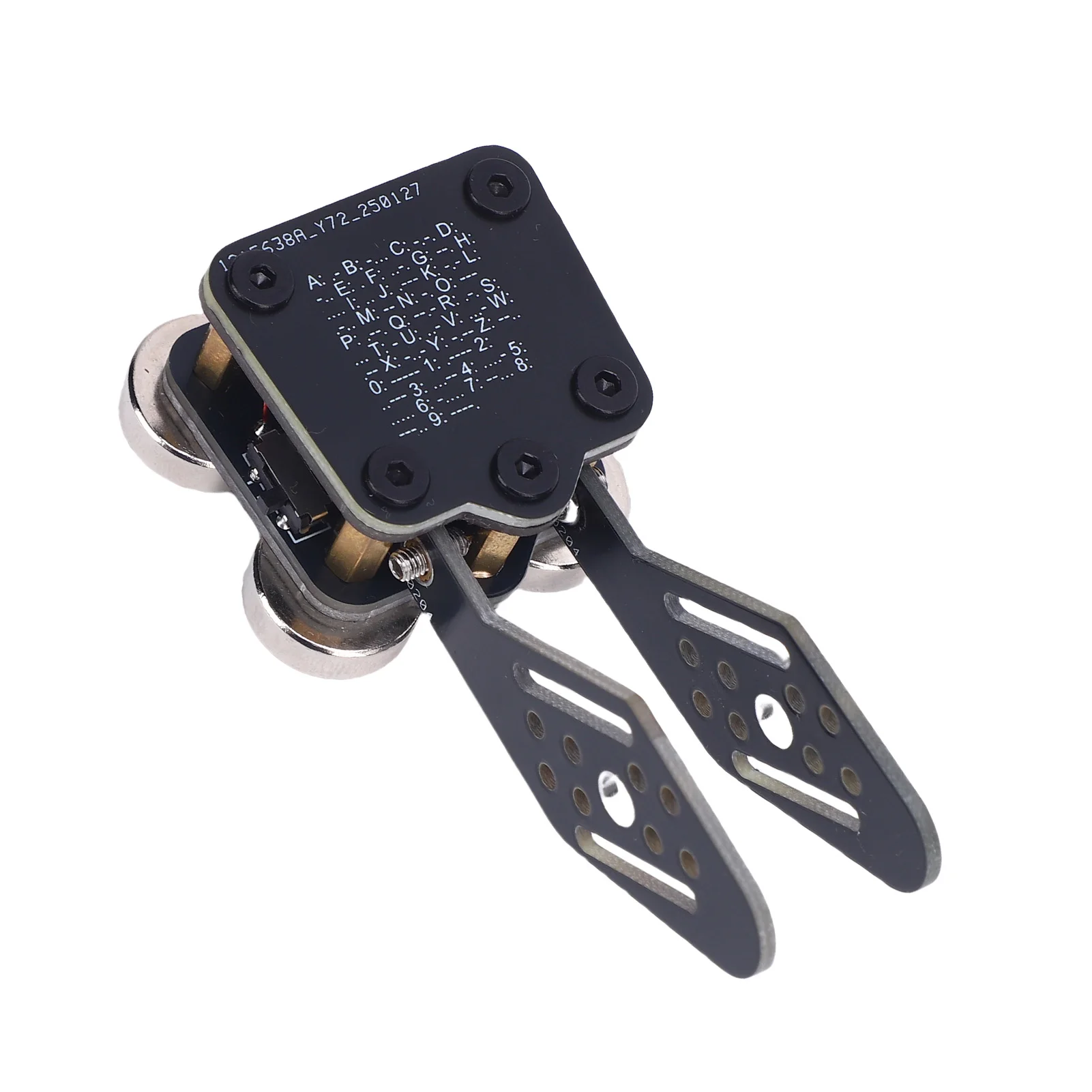 CW Code Keyer Automatic Dual Paddle Con Cavo USB E Base Magnetica, Regolabile, Per Esercitarsi Con Radioamatori