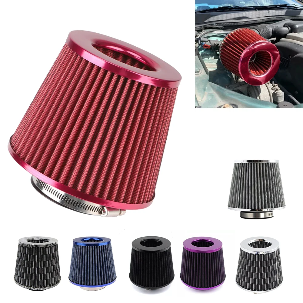 Air Filters Universal Car Modified High Flow Air Filter Mushroom Head Air Filter 76mm Universal Mushroom Head