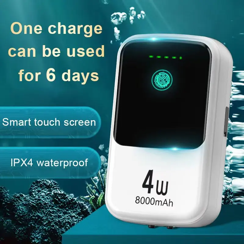 Ultra-quiet Aquarium USB Charging  Oxygen Pump Air Compressor Fish Tank Oxygen Pump Single Double Outlet with Check Valve 6