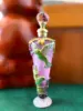 Glass Perfume Bottles Empty Vintage Bejeweled Angel Hummingbird Flower Decorative Fancy Crystal Perfume Bottle Refillable(25ML) 2