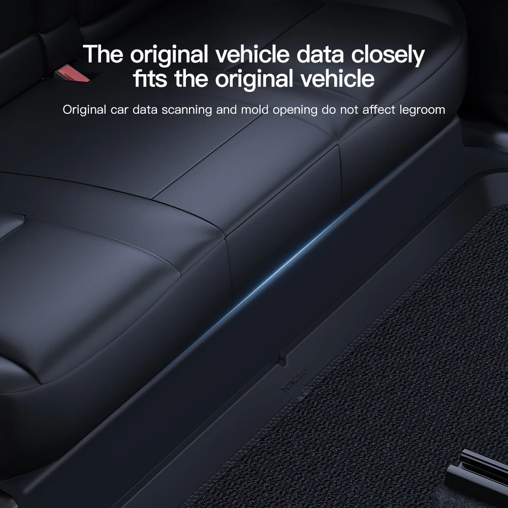 YZ For Tesla Model Y 3 Highland Rear Seat Lower Protective Mat Electric Vehicle Protective Pad-Accessories