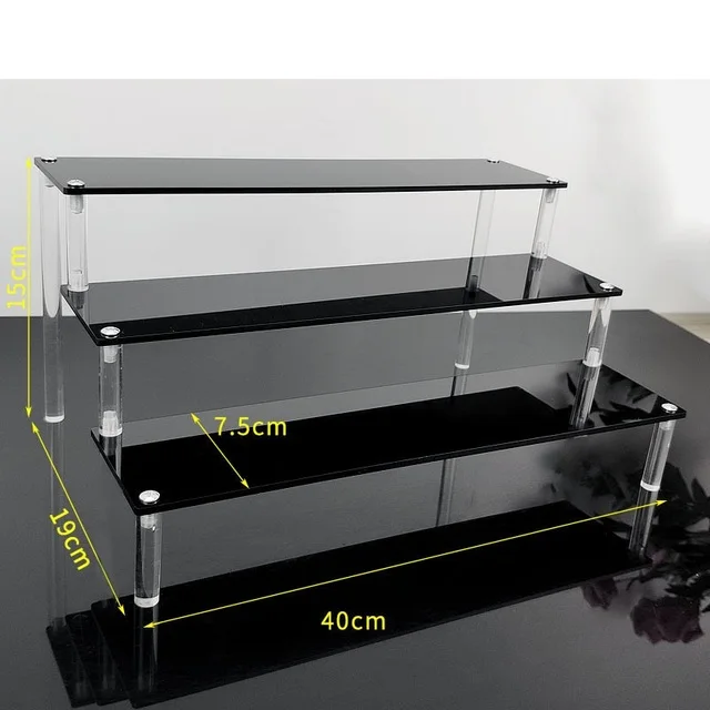 3tier 40x7.5cm black