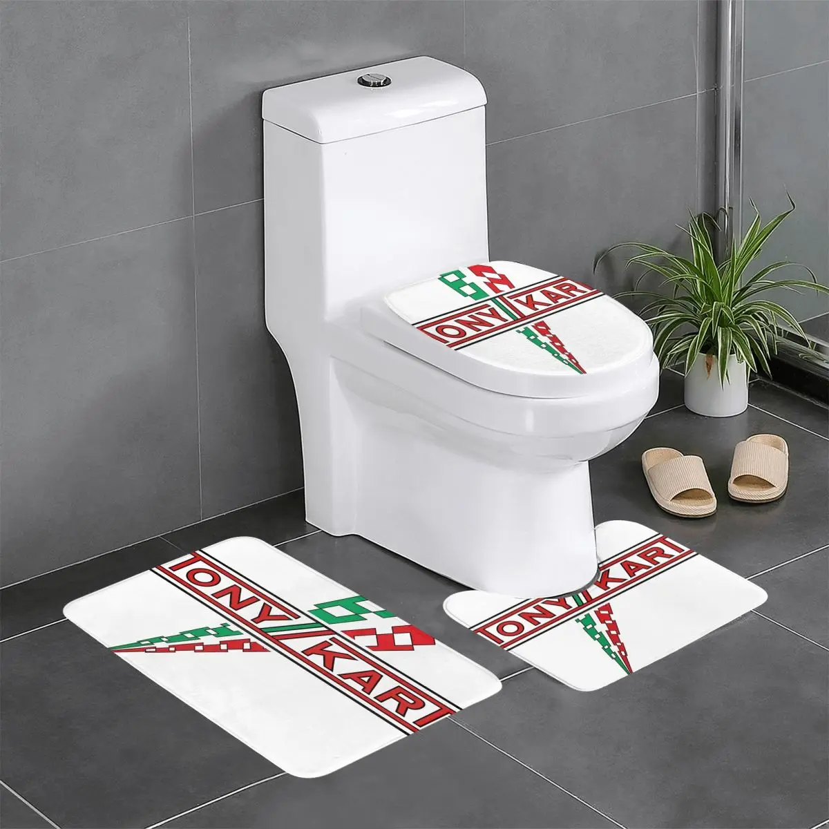 Tony Kart Toilet Mats Tappetini Da Bagno Tappeto Tappeto Piastrelle Baby Room