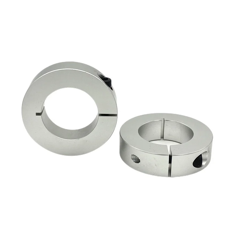 Retaining Ring 1pcs Open type fixed ring light bearing limit sleeve locking sleeve aluminum automatic ring positioning Shaft Collars with slit