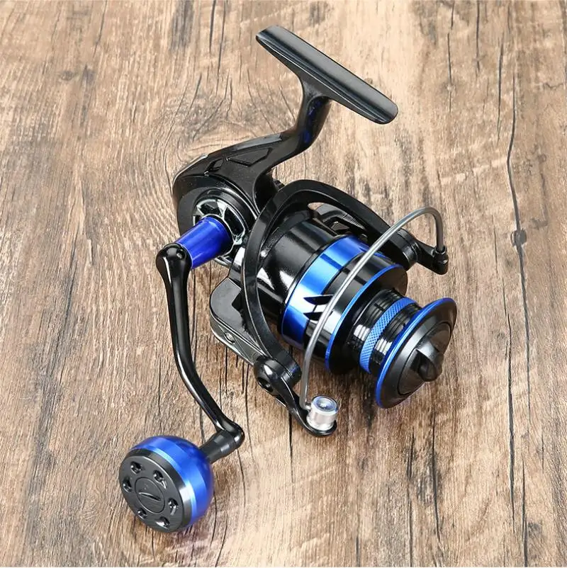 

All Metal Fishing Reels Gear Ball Grip Spinning Wheel Sea Pole Wheel Fishing Coil Spool Long Cast Fishing Line Speed Ratio 5.2:1