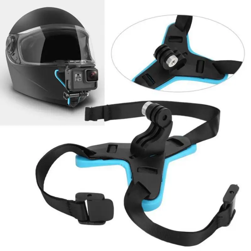 

Motorcycle Helmet Chin Camera Holder for GoP/ro 10 9 8 7 6 Action Sports Camera Bracket Motorbike Mobile Phone Stand Accessories