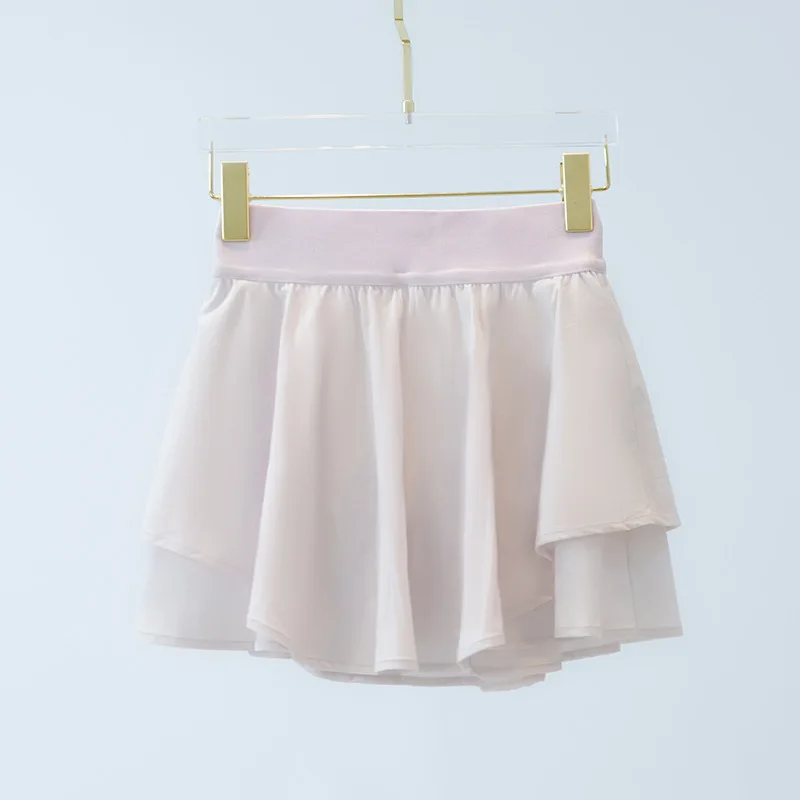 Summer Yoga Women's Sports Tennis Skirt Thin Outer Wear Safety Pants Cloud Skirt Thin Anti-slip