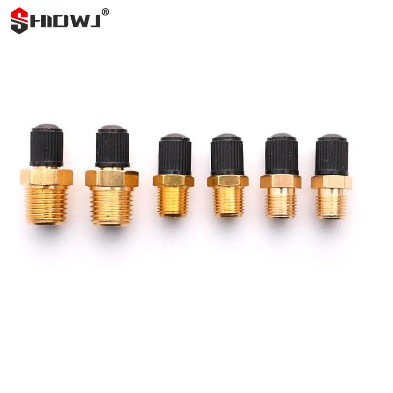 M10/1/8''/1/4'' NPT MPT Brass Air Compressor Tank Fill Valve Double Head 2Pcs engine purge control valve turbo blow off valve vvt valve solenoid hydraulic control valve auto ac can tap valve load sensing valve brake compensator heater control valve