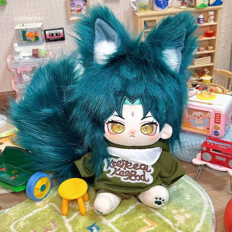 Anime Genshin Impact Xiao With Ear Tail 20cm Toys Nude Doll Dress Up Clothes Soft Doll Stuffed Plushie anime genshin impact xiao with ear tail 20cm nude body plush doll toys soft stuffed plushie a6835