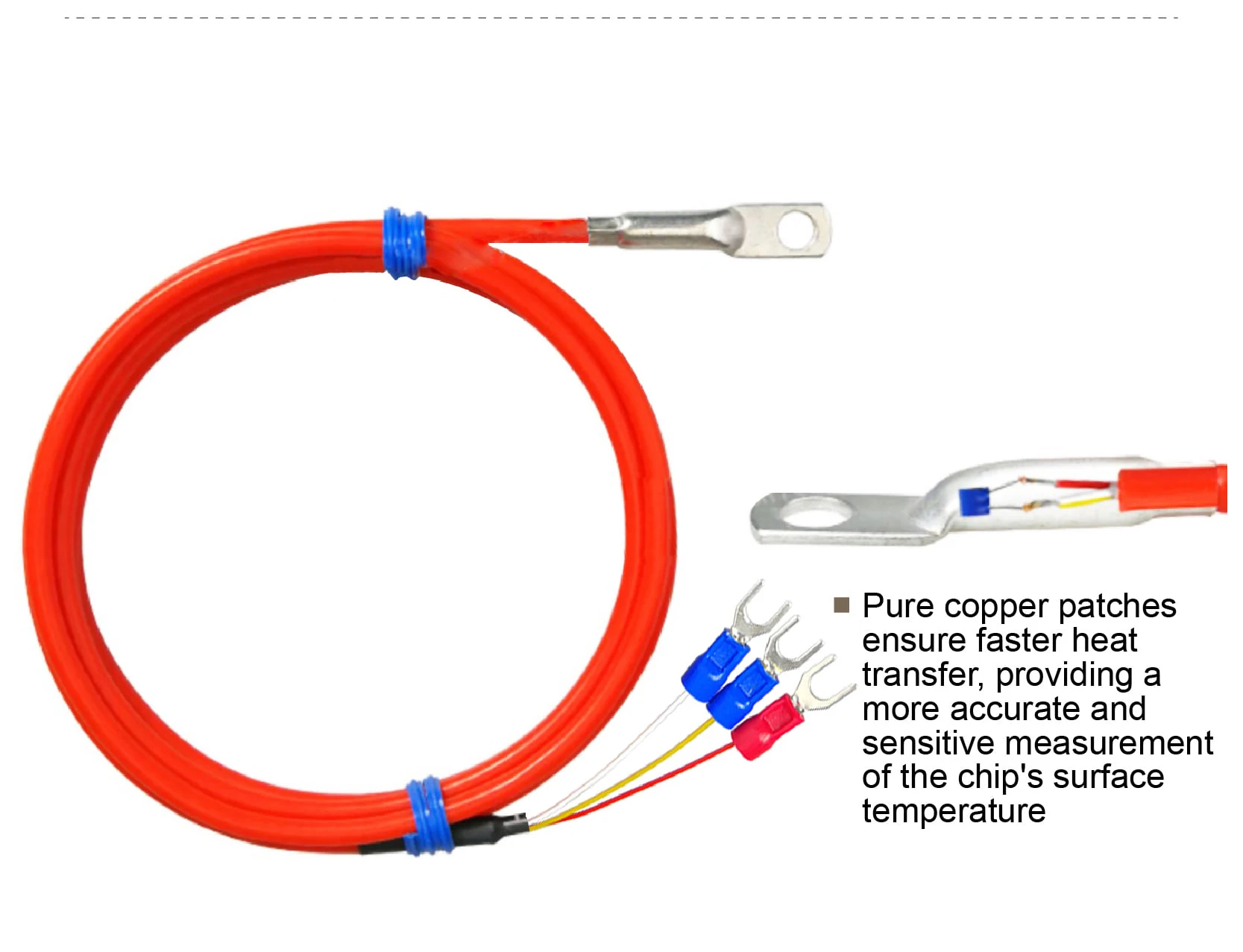 6MM Aperture PT100 Temperature Sensor Probee -50-200℃/420℃ 0-10M High Temperatur