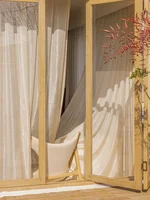 Bedroom Balcony Shading Streamer Gilt Net Red Dream Curtain Healing Gauze Curtain French Light Luxury Phantom Yarn Living Room 1