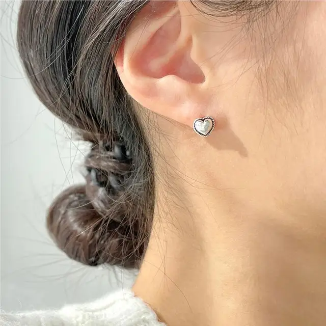 Orecchini Bimba In Argento Sterling 925, Con Vite, Posteriore - Foto 8