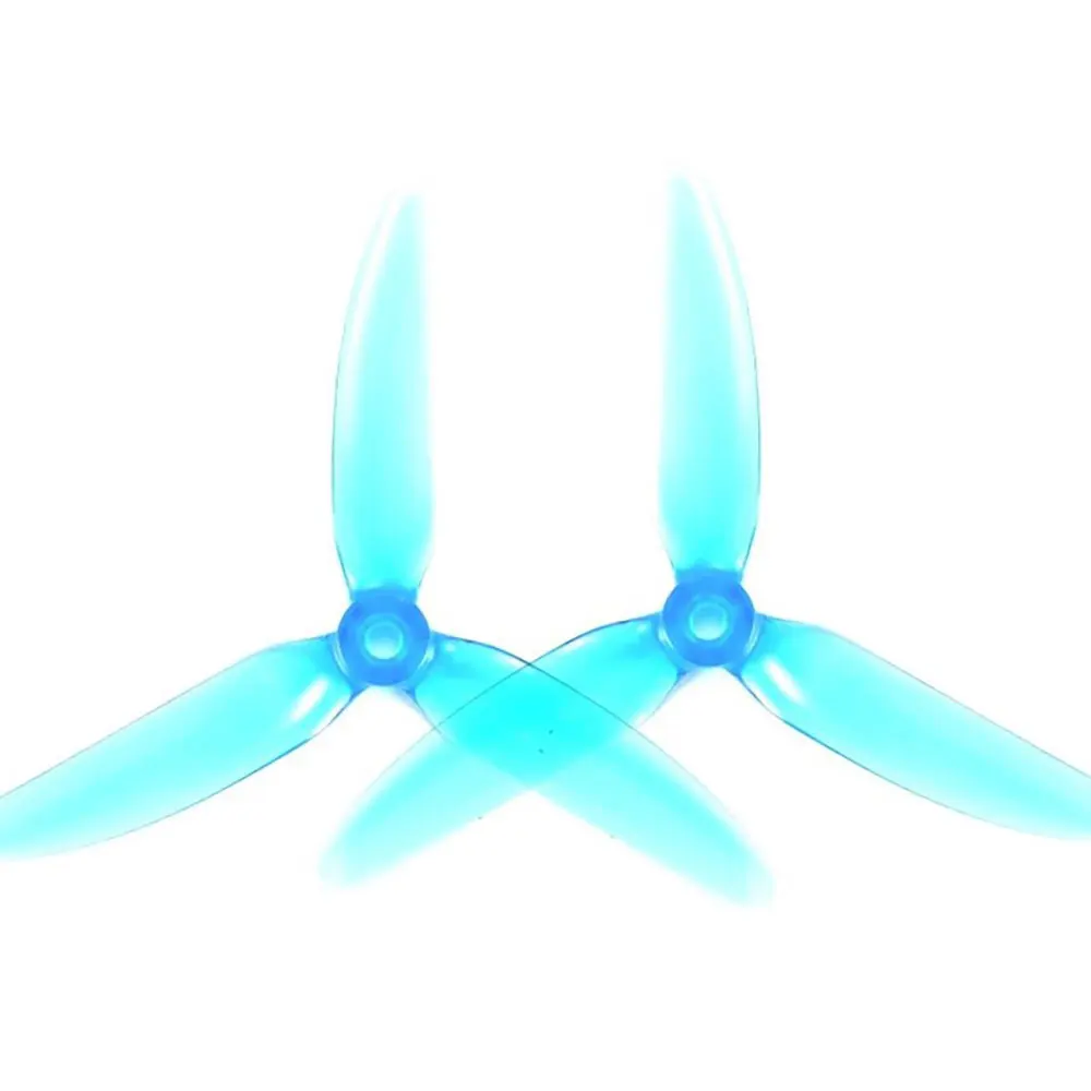 Empilage des quatre hélices de course 5 pouces PC 5x4.3x3v2s pour drone FPV, prêtes à l'emploi.