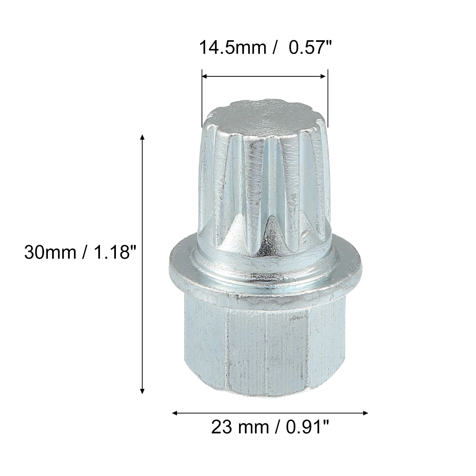 X Autohaux Wheel Lock Lug Nut Anti Theft Wheel Lock Nut Screw Removal Key for VW for Audi ABC0/10PT ABC1/11PT ABC2/13PT