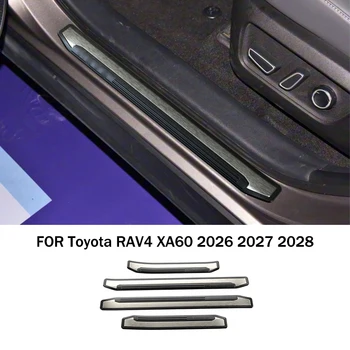 Car accessories FIT FOR Toyota RAV4 XA60 2026 2027 Inner Side Door Sill Scuff Plate Molding Strip side threshold Cover Trim 1