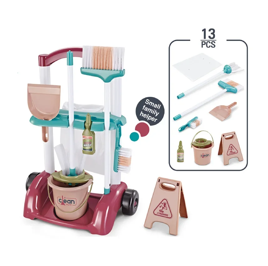 Cleaning Tool Set Sweeping Mop Vacuum Cleaner Household Cleaning Toys Montessori Learning Education Toy for Boys Girls cleaning toys vacuum cleaner toy children pretend play toys