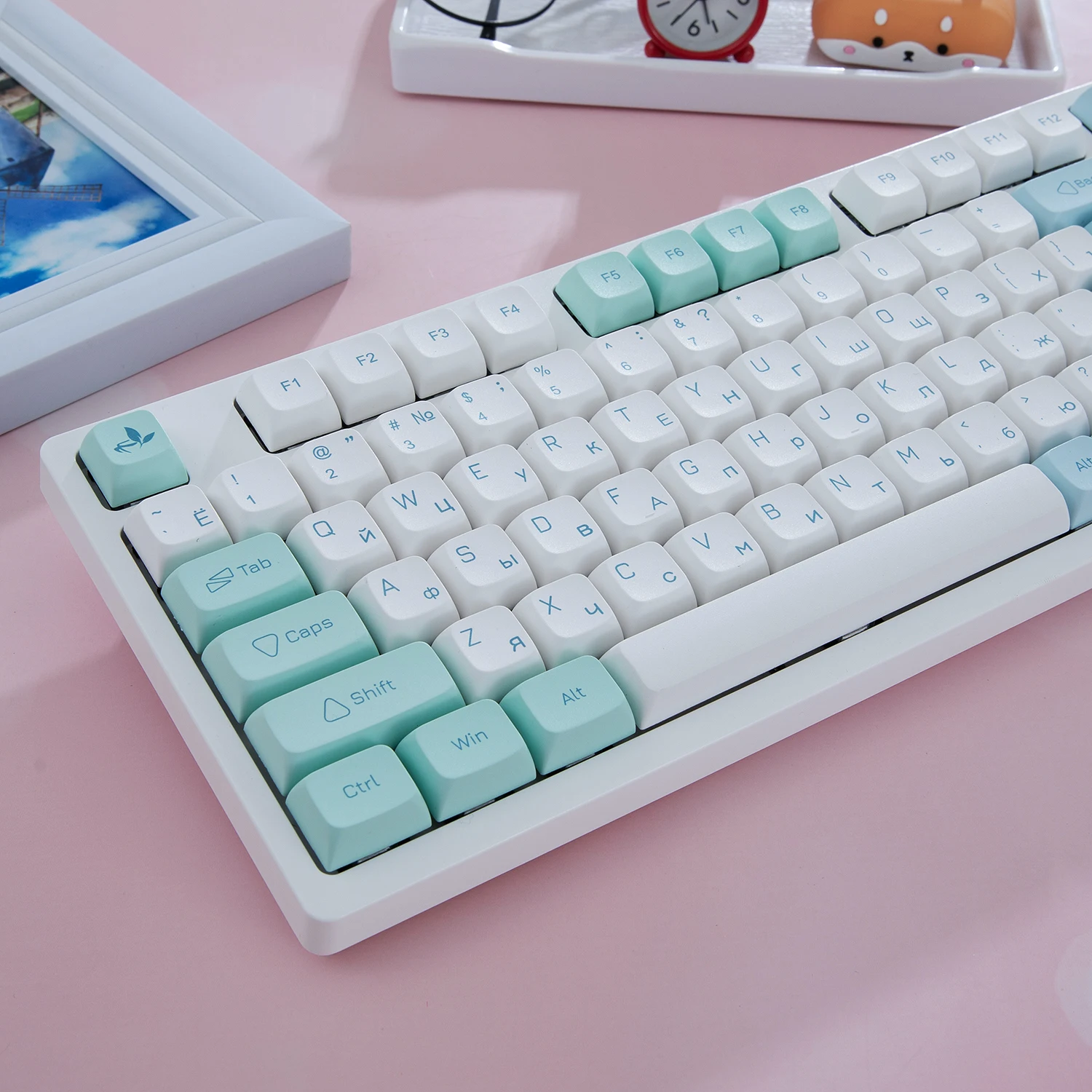 MAIMOOO-PBT Dye-Sub Keycaps, Teclado Mecânico, Personalizar Key