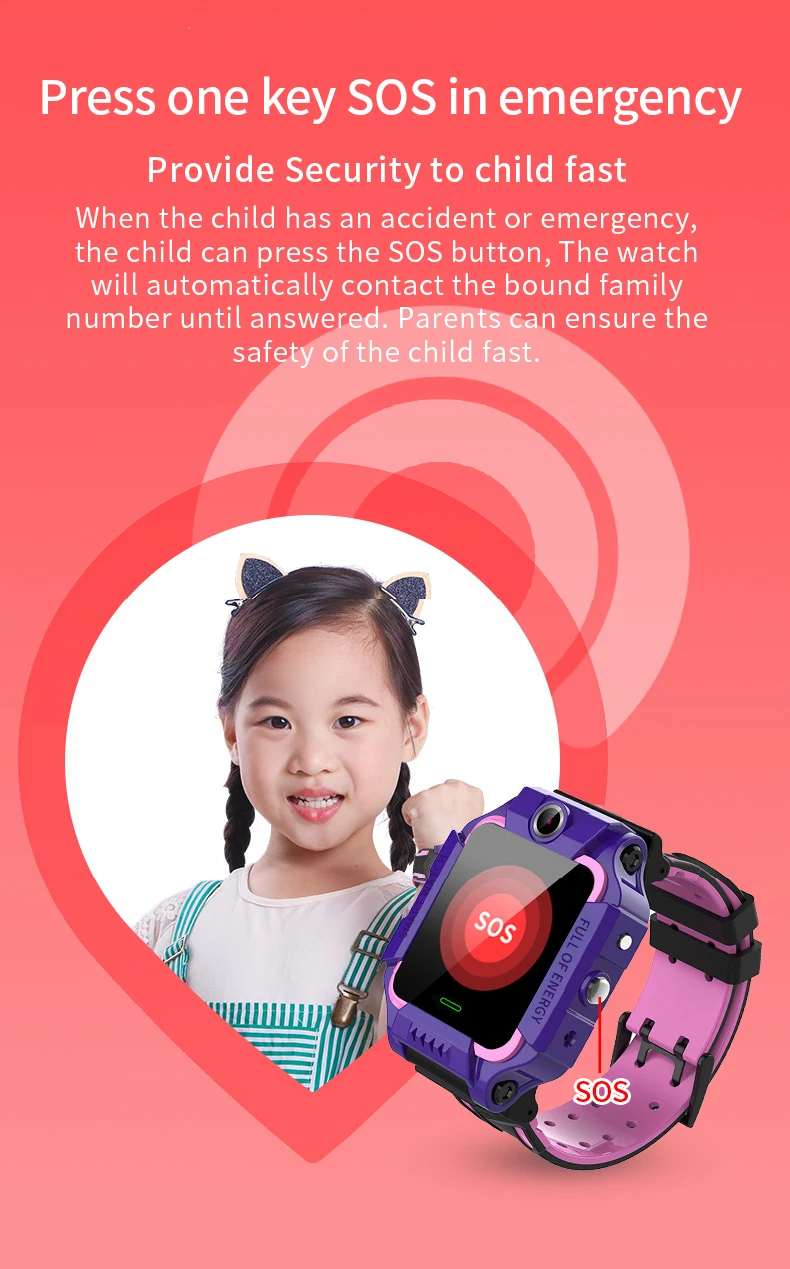 어린이 스마트 시계 방수 IP67 SOS Antil-lost 전화 통화 시계 SIM 카드 위치 추적기 Smartwatch For Children Gifts