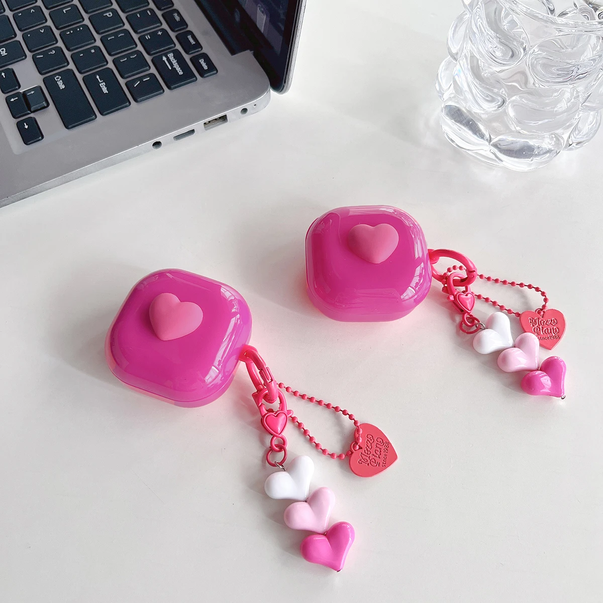 Per Samsung Galaxy Buds Live 2 Pro 2 Custodia Cute Red Love Heart Tpu Custodia Per Auricolari Accessori Cover
