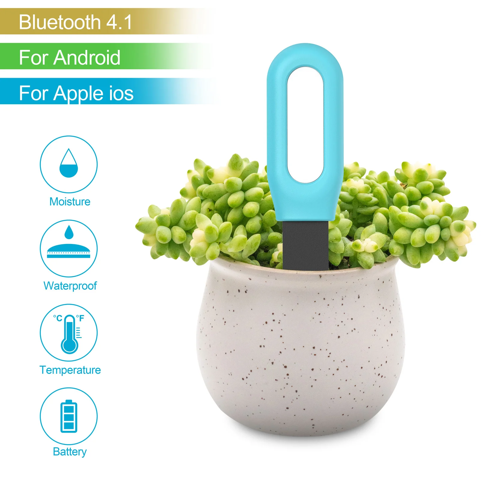 Plant Bodem Vochtmeter voor Tuya Smart BLT Bodem Tester voor Tuinieren, Landbouw, Indoor