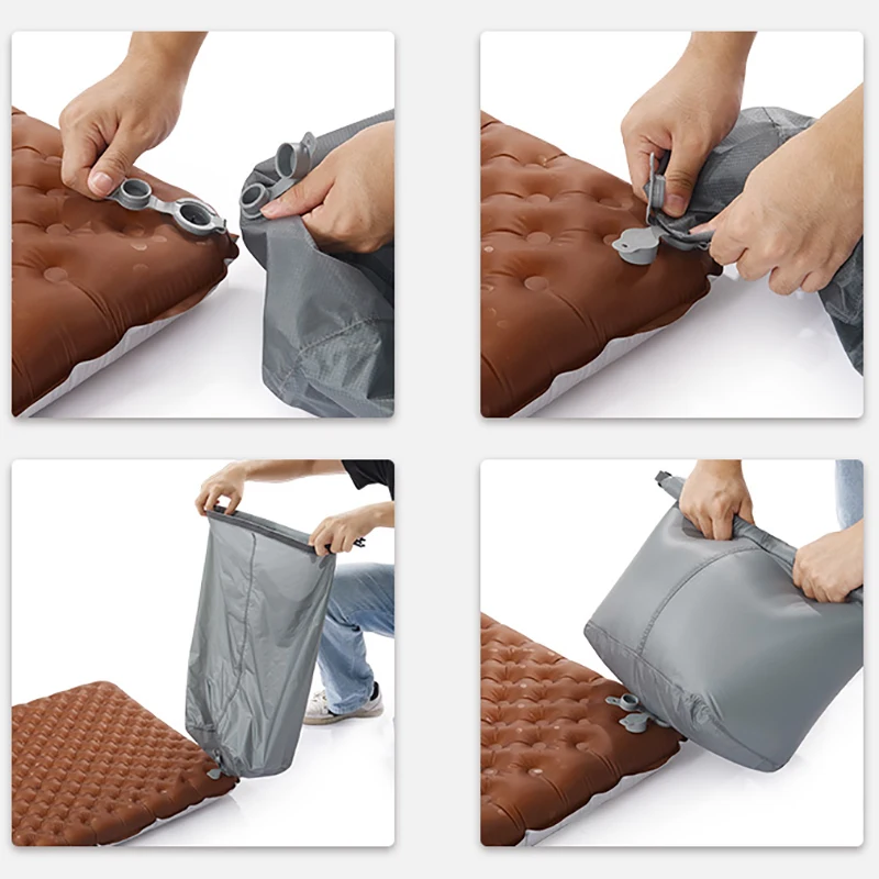 Фото Naturehike-Ultralight Air Mats, коврик для сна на открытом воздухе, матрас для кемпинга для путешествий, воздушная подушка для 1 человека, походы и треккинг, значение R 5,8 №5