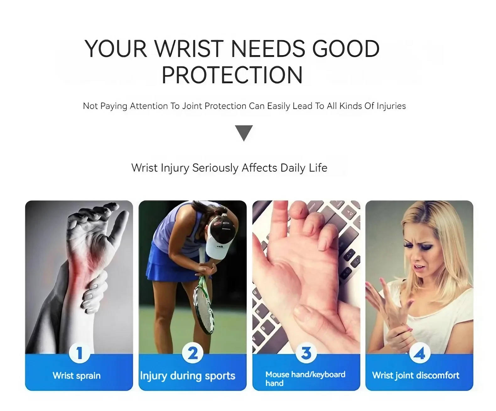 Wrist Brace Soft Wristbands Wrist Support Bracers For Gym Sports Carpal Protector Breathable Wrap Band Strap Safety