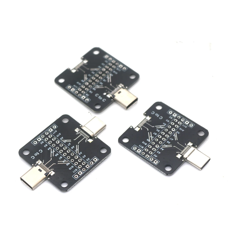 scheda connettore test micro usb b femmina dip 2.54mm 5 pin scheda