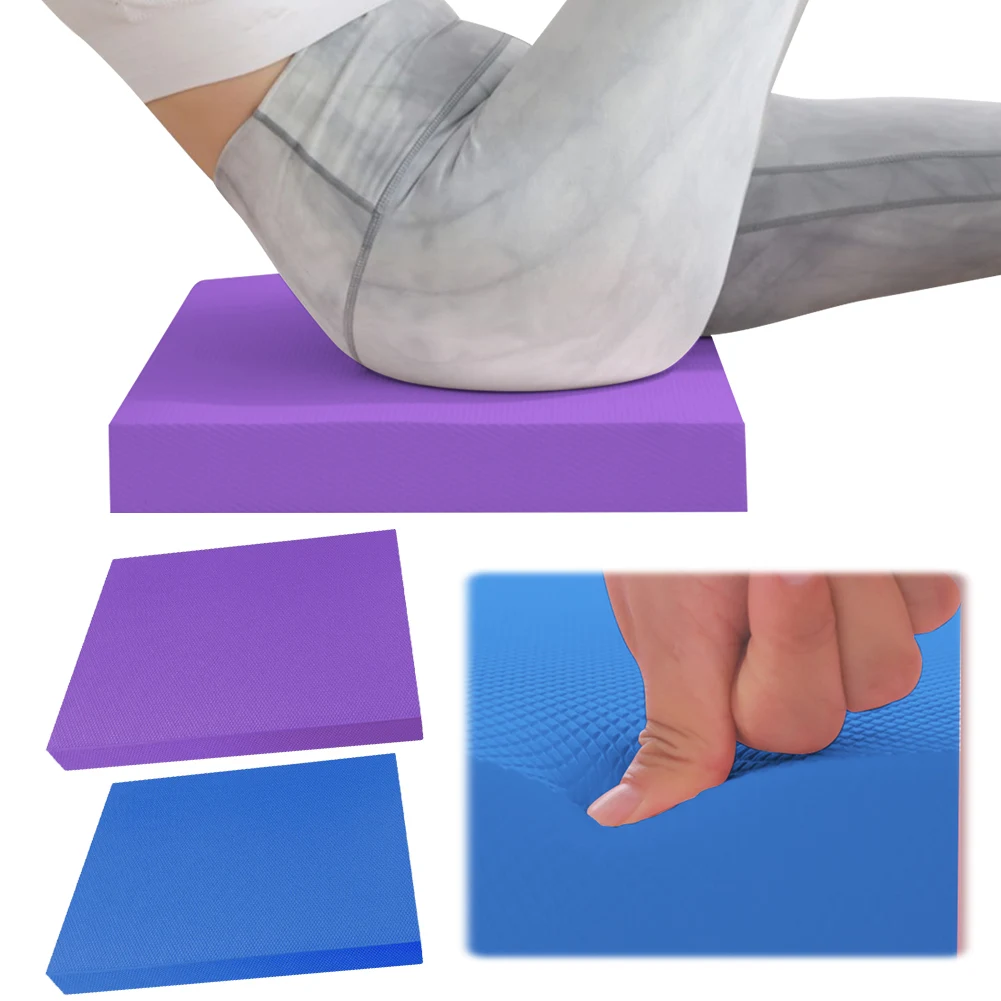 Yoga Balance Pad Anti Slip Exercise Balance Pad Thickened Fitness Balancing Foam Cushion Mat for Physical Therapy