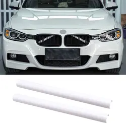 Front Grille Trim Strips Cover Stickers (2-Pack) (White)