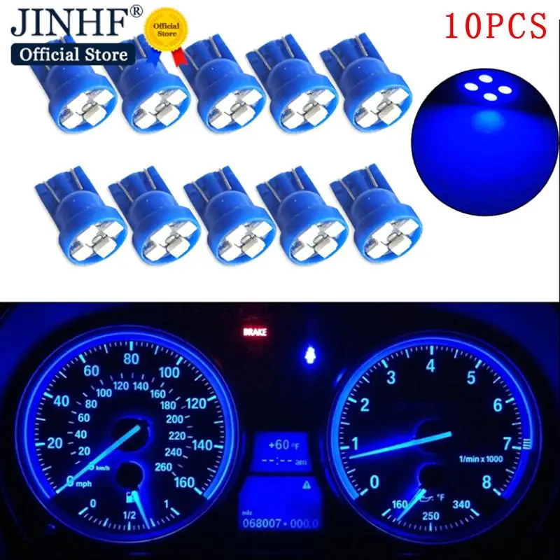 10pcs T10 led car dashboard light instrument automobile door Wedge
