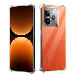 Gradient Airbag TPU Shockproof Protective Case for Realme GT 6 (Transparent)