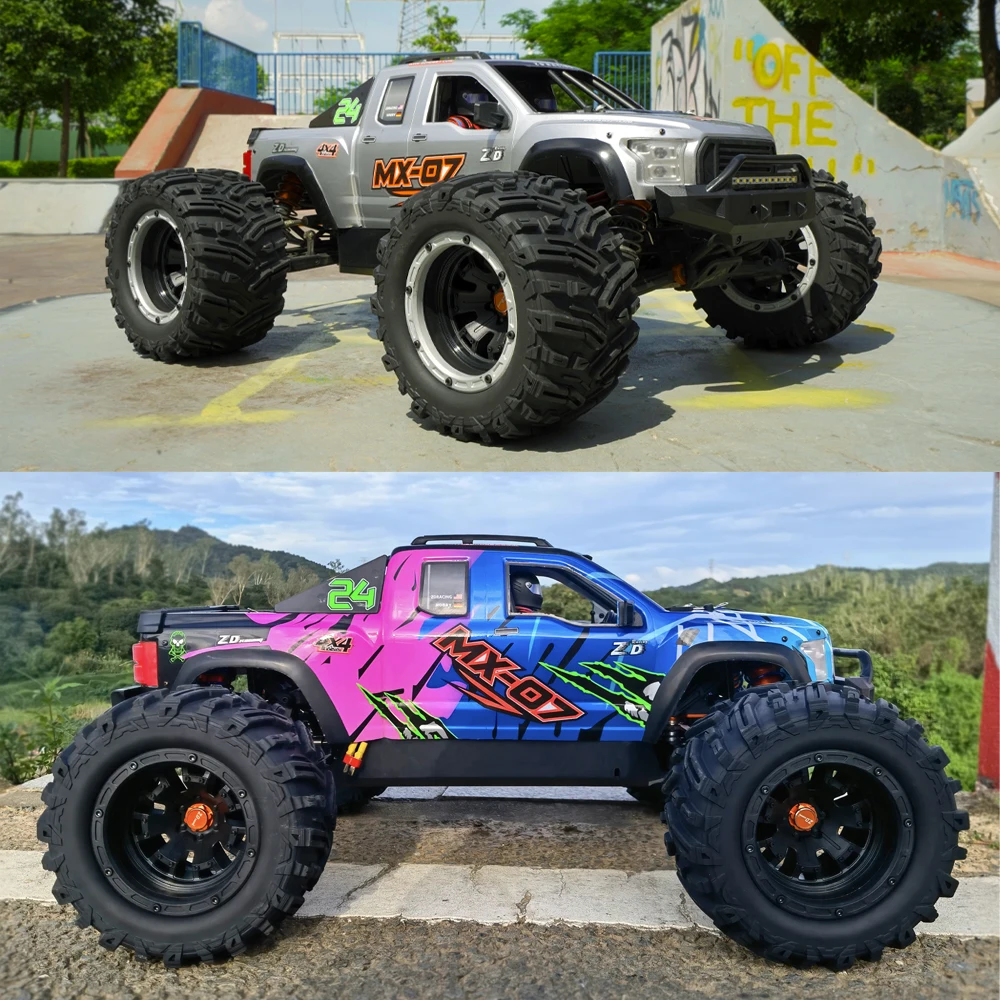 ZD Racing MX07 MX-07 1/7 4WD 8S Brushless MONSTER TRUCK Buggy Off-Road RC Electric 80km/h High-Speed Racing Remote Control Car 3