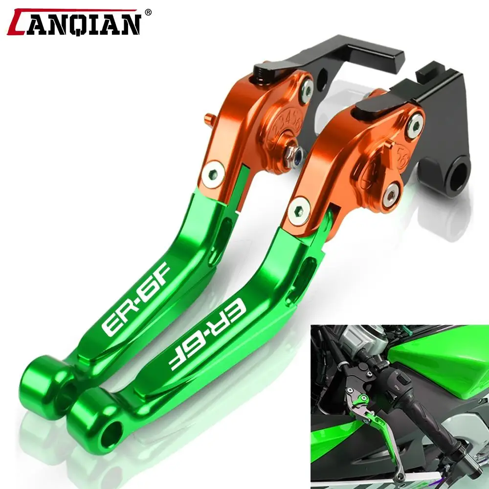 

For Kawasaki ER6F 2009 2010 2011 2012 2013 2014 2015 2016 2017 Motorcycle CNC Adjustable Extendable Foldable Brake Clutch Levers