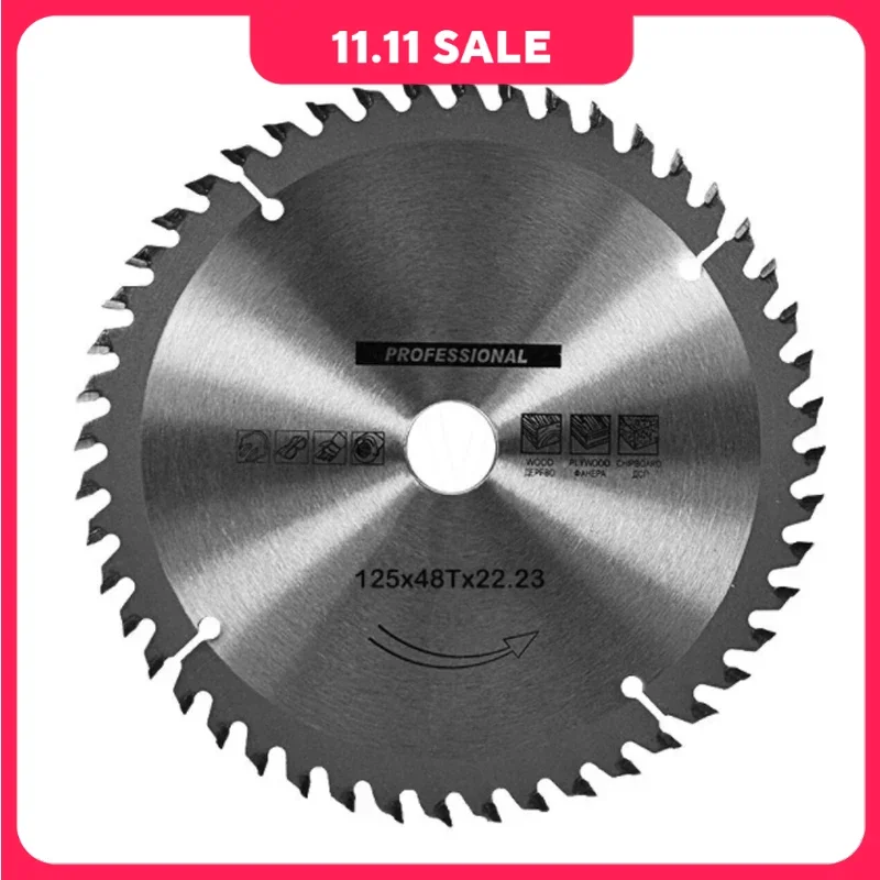 115/125mm 24/36/48 Teeth Carbide Saw Blade Wood Cutting Disc For Wood Granite Cutter Multitool Power Tool For Angle Grinder Carbide Saw Blade