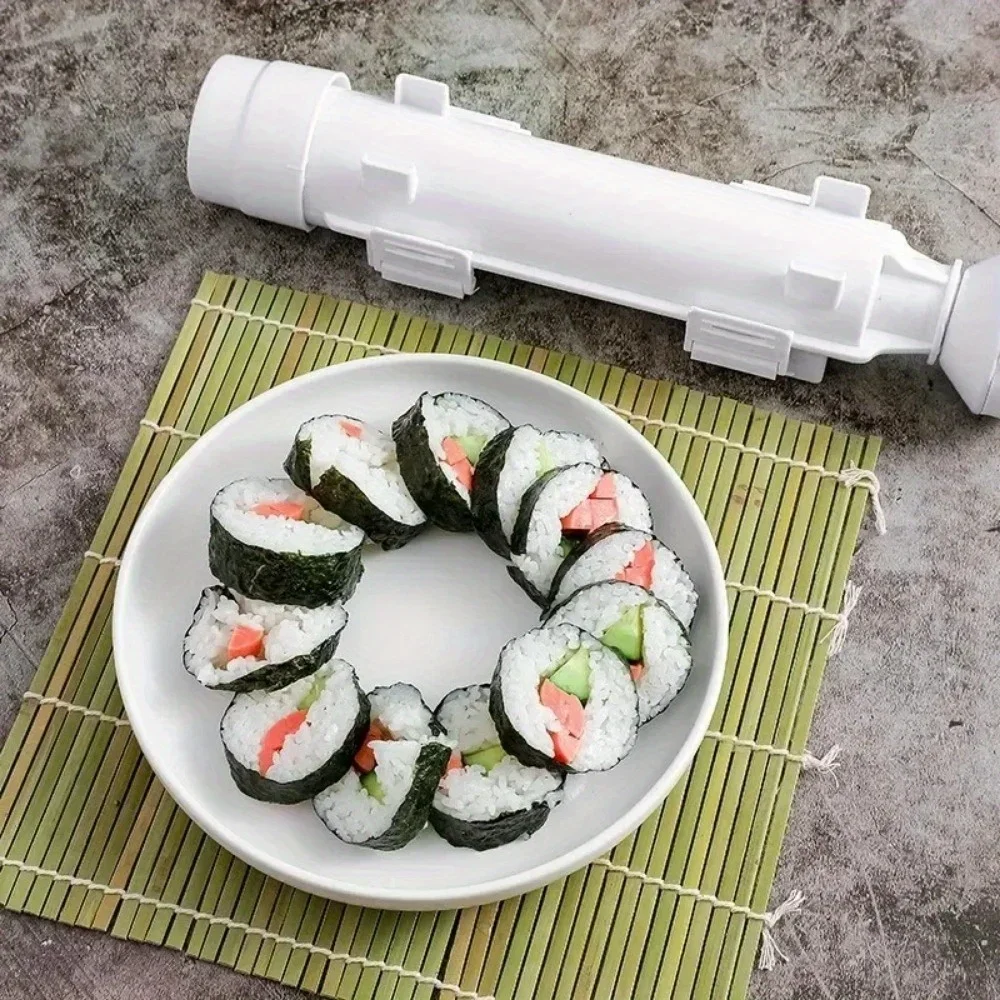빠른 초밥 제조기 DIY 롤러 쌀 틀 고기 야채 롤링 몰드 초밥 기계 벤토 주방 도구