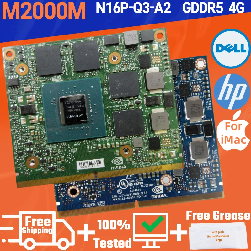 IMac M2000M 4GB GDDR5 Quadro M2000 A1311 A1312 051FCV بطاقة الفيديو