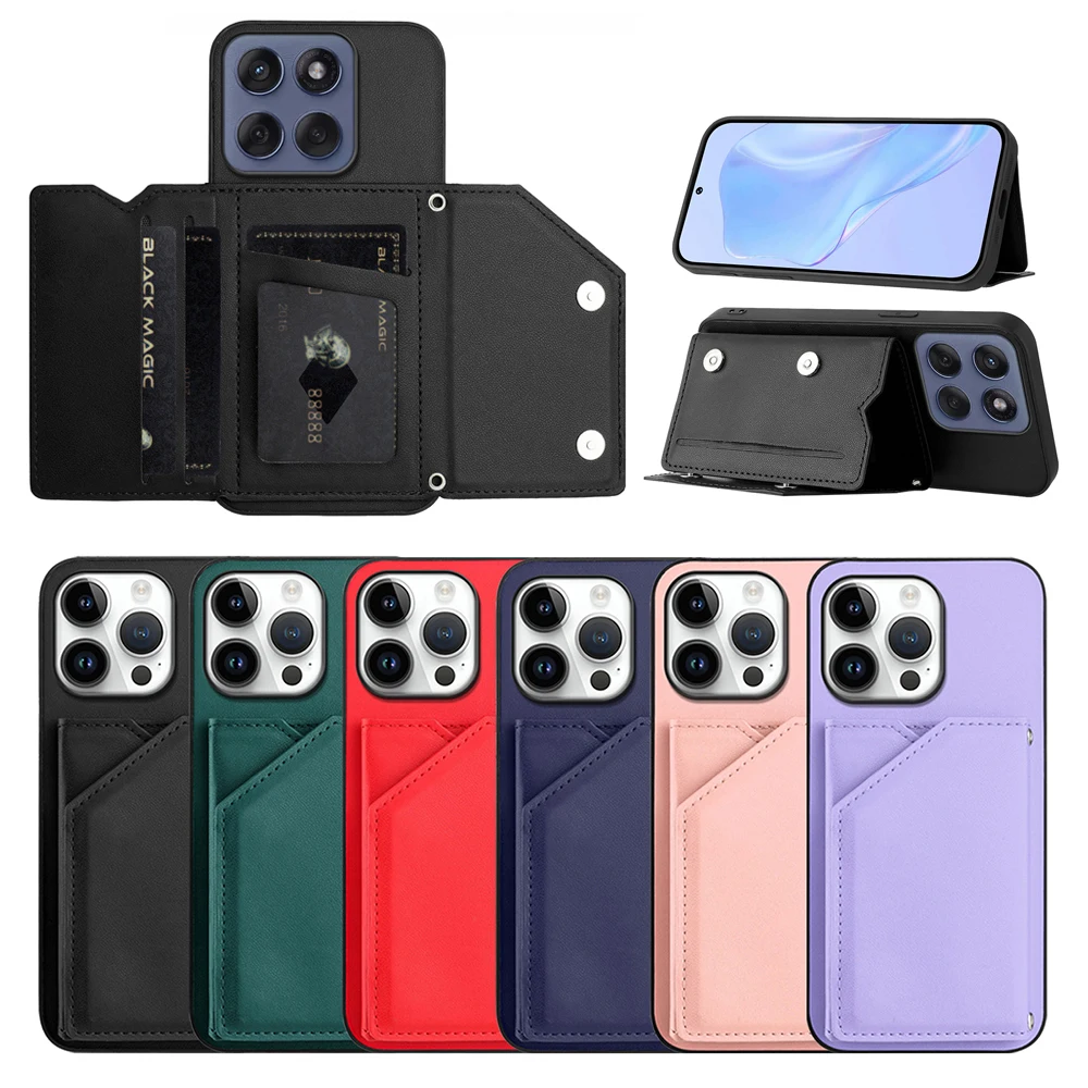 Luxury Wallet Card Holder Back Cover Case