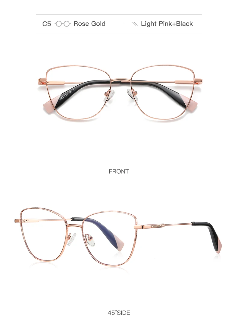 Fashion VICKY New Myopia Prescription Hyperopia Reading Women Anti Blue Light Computer Glasses Optical Eyeglasses Frame_voghion.com