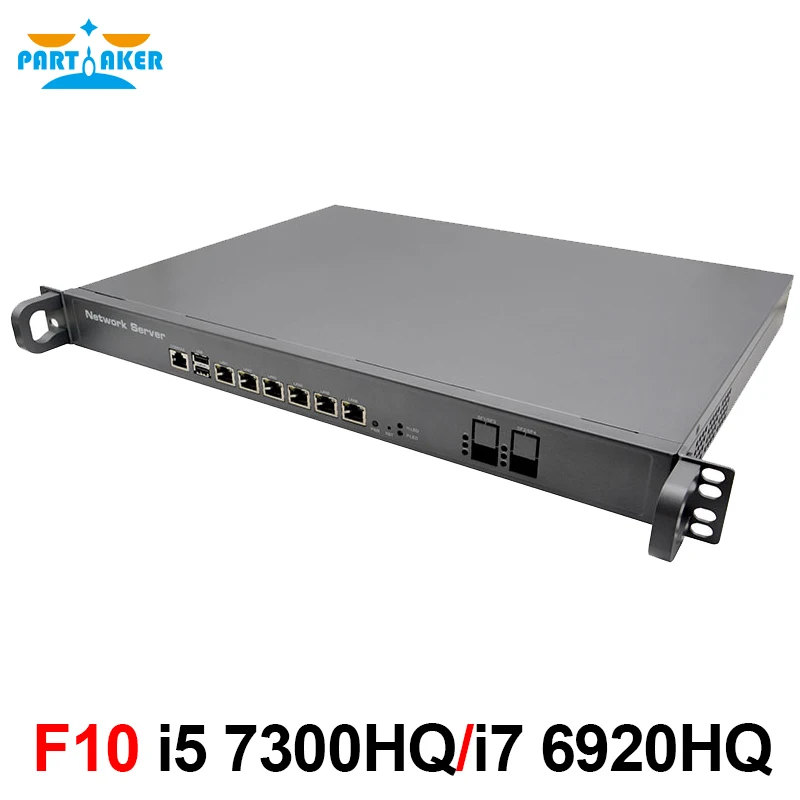 1U Rackmount Intel Core i5 7300HQ i7 6920HQ 2.5G I225 I211 OPNsense Firewall VPN Server 6 LAN 2 SFP 2 USB Firewall pfSense new 11th gen n5095 router quad core 2 5g pfsense 4 intel i225 nics nvme 2 ddr4 fanless mini pc opnsense firewall vpn server