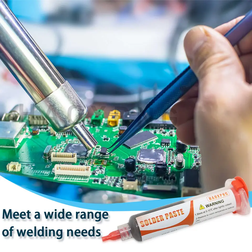 Sn63Pb37 Solder Paste Smooth Welding No Need Cleaning Full Weld Joint Flux Type Soldering Material for Electronics image 3