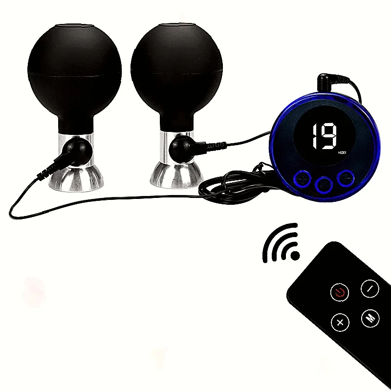 Electro Stimulation Nipple Suckers And Clamps For Couples_voghion.com