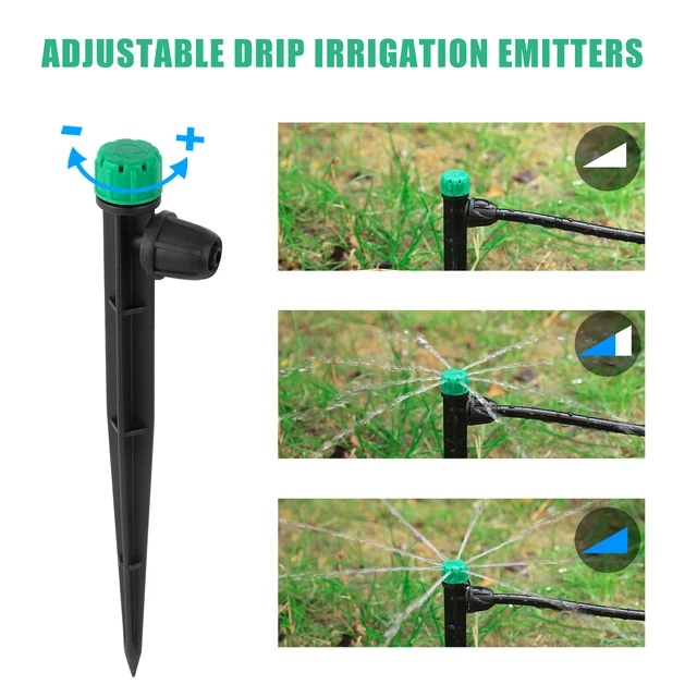 10/30Pcs Adjustable Spiked Sprinkler 8 Hole Bracket Dripper Garden Lawn Potted Flower Watering Irrigation Droplet Staked Emitter 4