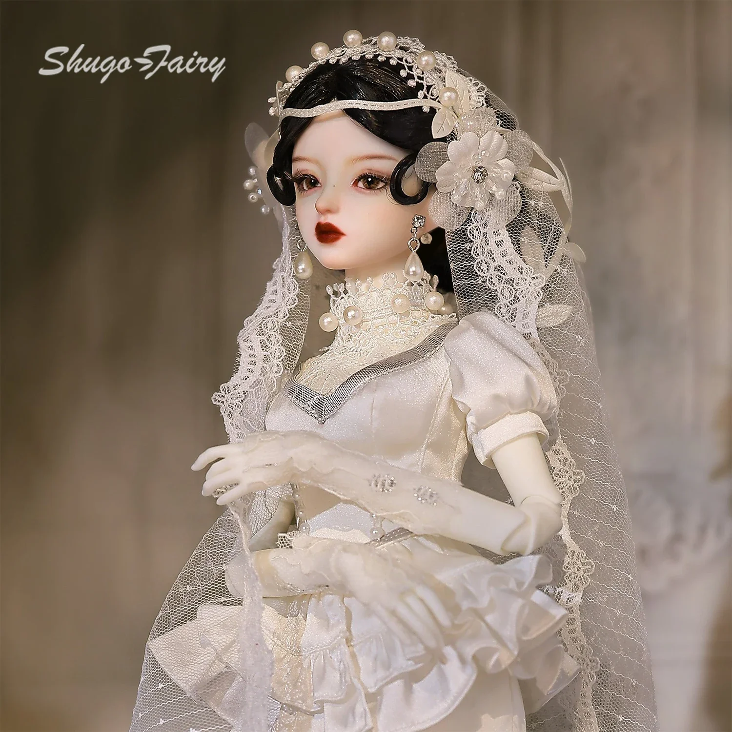 ShugaFairy Sophia B 1/4 Muñeca BJD Conjunto completo de novia
