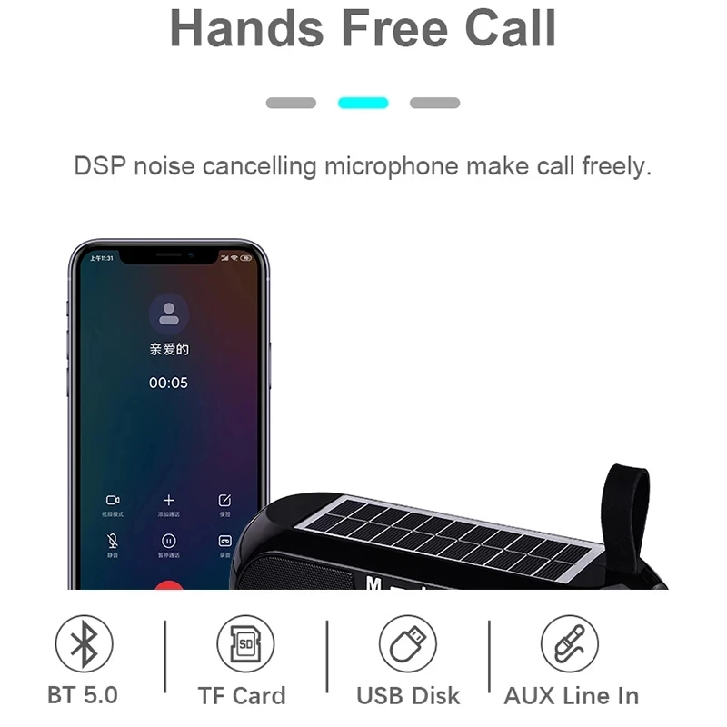 Solar Bluetooth Radio SpeakerMp3 5