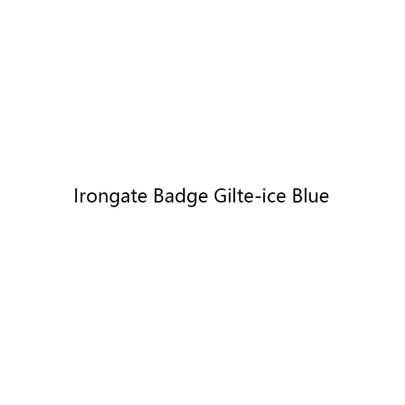 

Irongate Badge Gilte-ice Blue