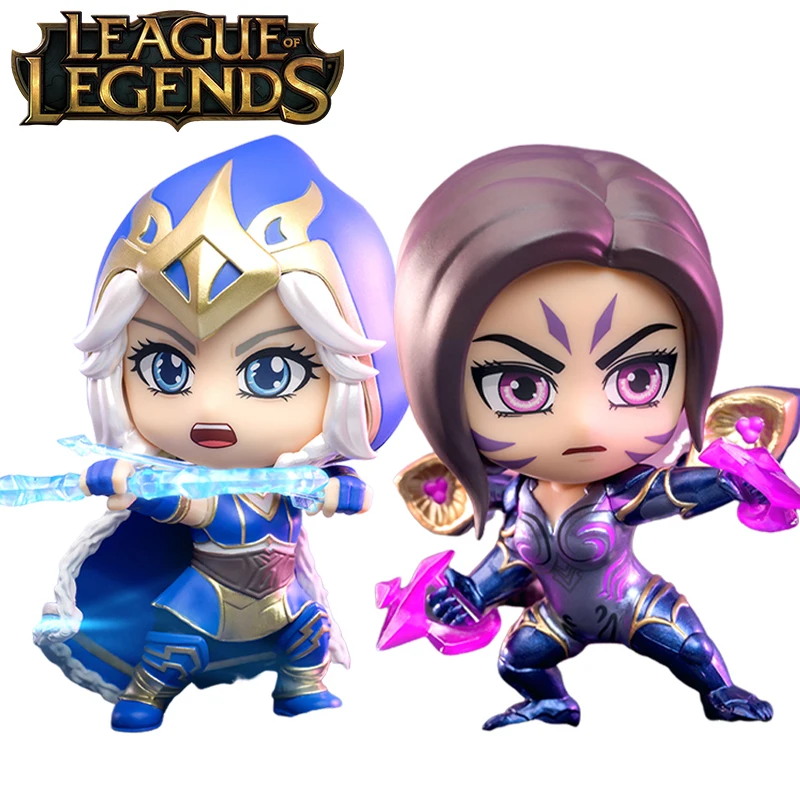 

Stock League of Legends Ashe Kasia Action Figure Models Co-branding Mini Doll Anime Figurine Handmade Item Toy Ornament Gifts